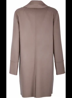 Jas Titania double breasted beige | DELSCHER. Fashion