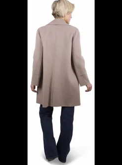 Jas Titania double breasted beige | DELSCHER. Fashion