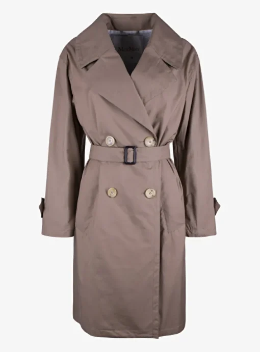 Jas trenchcoat camel | DELSCHER. Fashion