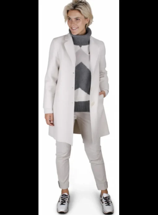 Jas wol offwhite | DELSCHER. Fashion