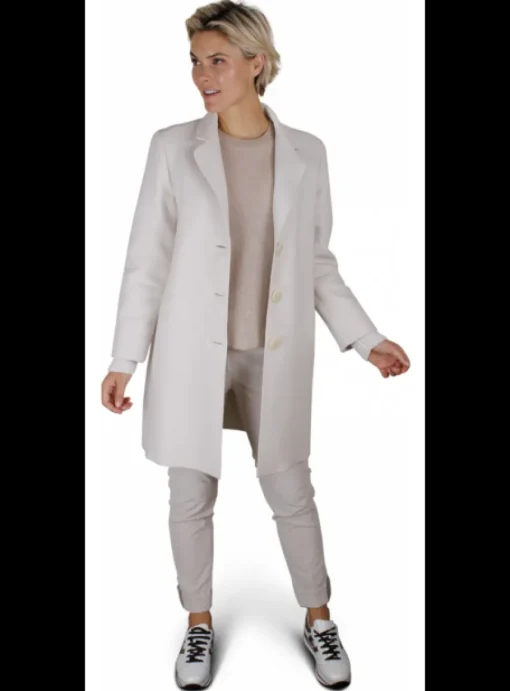 Jas wol offwhite | DELSCHER. Fashion