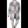 Jas wol streep grijs kiezel | DELSCHER. Fashion