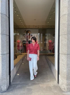 jasje calika kort poeder oud roze | DELSCHER. Fashion