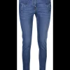 Jeans blauw broderie | DELSCHER. Fashion
