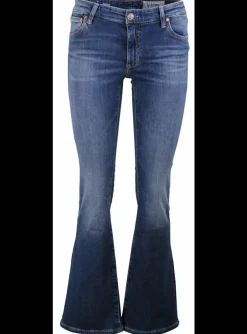 Jeans bootcut flaired blauw | DELSCHER. Fashion