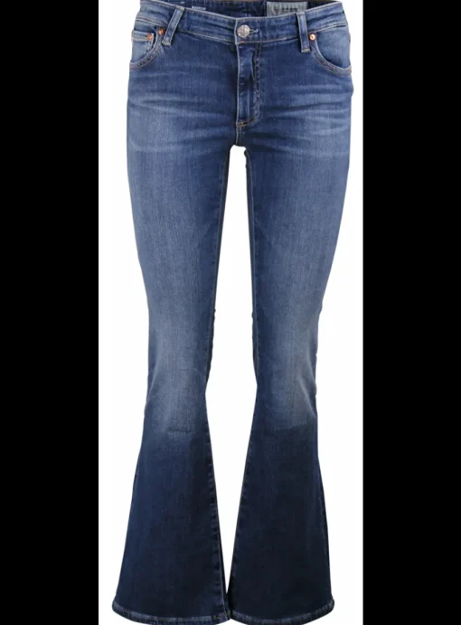 Jeans bootcut flaired blauw | DELSCHER. Fashion