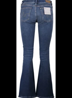 Jeans bootcut flaired blauw | DELSCHER. Fashion