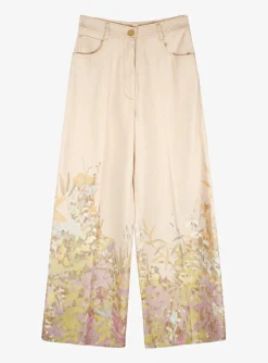 Jeans dessin roze | DELSCHER. Fashion