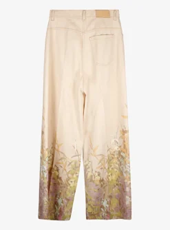 Jeans dessin roze | DELSCHER. Fashion