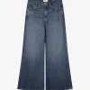 Jeans easy wide flare mid wassing | DELSCHER. Fashion