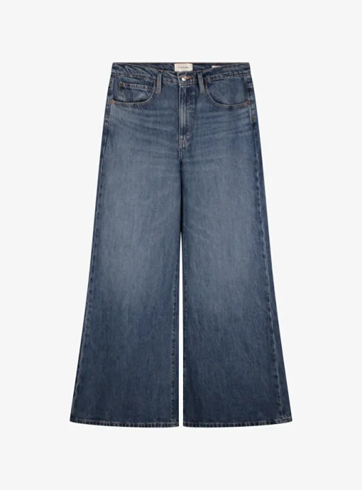 Jeans easy wide flare mid wassing | DELSCHER. Fashion