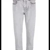 Jeans faded lichtgrijs | DELSCHER. Fashion