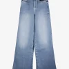 Jeans Le palazzo blauw | DELSCHER. Fashion