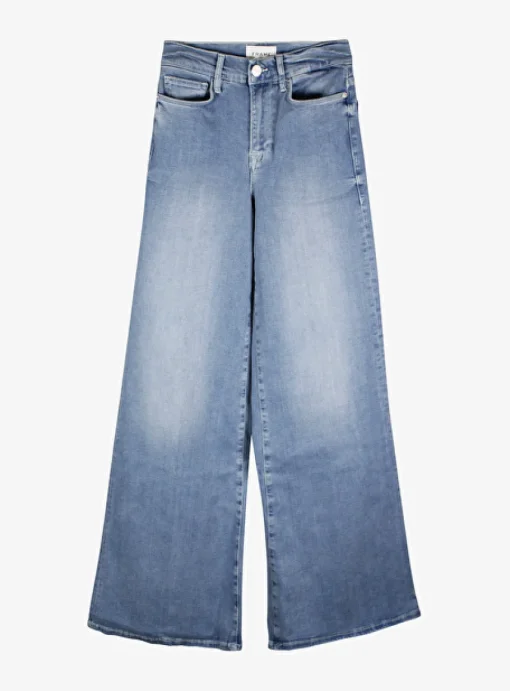 Jeans Le palazzo blauw | DELSCHER. Fashion