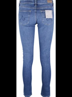 Jeans legging ankle blauw | DELSCHER. Fashion