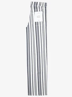 Jeans slim palazzo streep navy wit | DELSCHER. Fashion