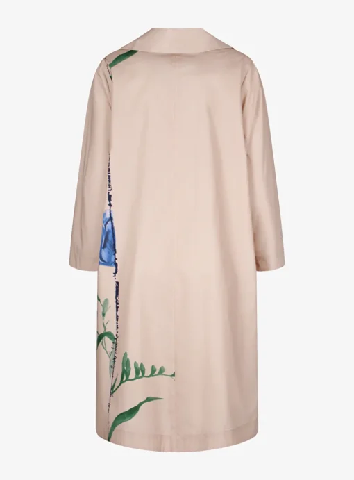 Jurk Cada nude met bloem | DELSCHER. Fashion