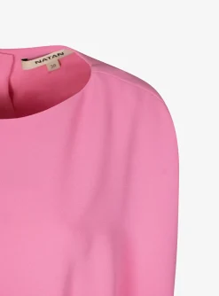 Jurk calice CRÊPE poeder pink roze | DELSCHER. Fashion
