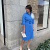 Jurk croatie blauw | DELSCHER. Fashion