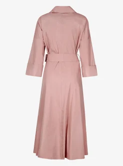 Jurk Cuba poeder roze met ceintuur | DELSCHER. Fashion