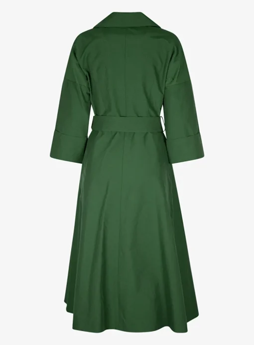 Jurk cuba technisch katoen groen | DELSCHER. Fashion