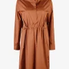 Jurk juanita cognac | DELSCHER. Fashion