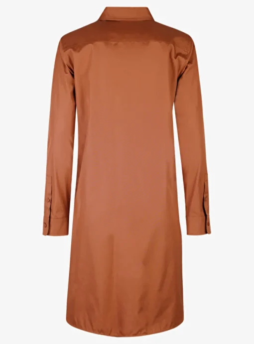 Jurk juanita cognac | DELSCHER. Fashion