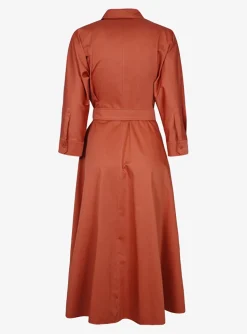 Jurk sibari oranje | DELSCHER. Fashion