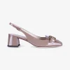 kate slingback lakleer taupe | DELSCHER. Fashion