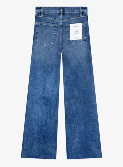 Le slim palazzo jeans blauw | DELSCHER. Fashion