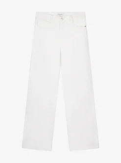 Le slim palazzo jeans wit | DELSCHER. Fashion