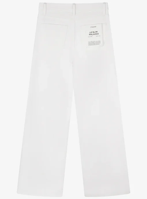 Le slim palazzo jeans wit | DELSCHER. Fashion
