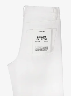 Le slim palazzo jeans wit | DELSCHER. Fashion
