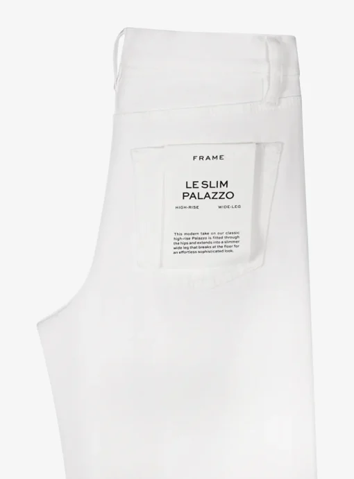 Le slim palazzo jeans wit | DELSCHER. Fashion