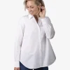 Lenon blouse wit oversized | DELSCHER. Fashion