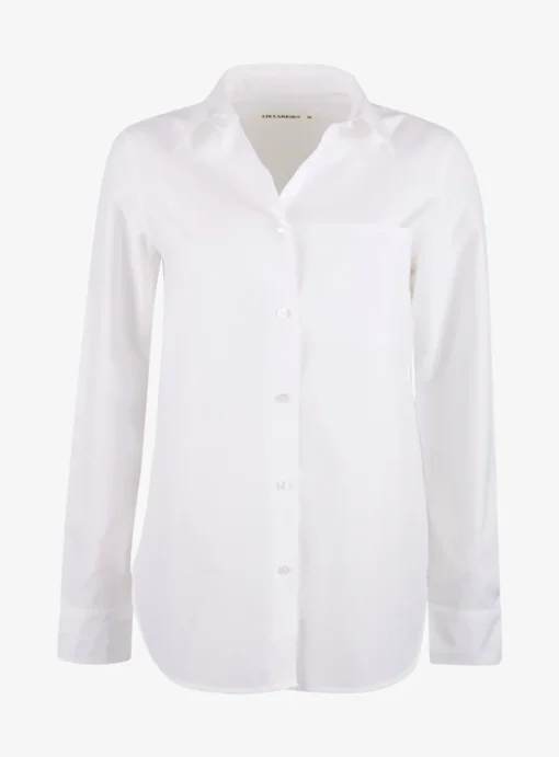 Lenon blouse wit oversized | DELSCHER. Fashion