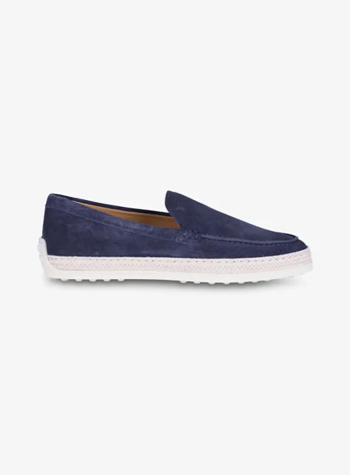 Loafer Gomma suede marine | DELSCHER. Fashion