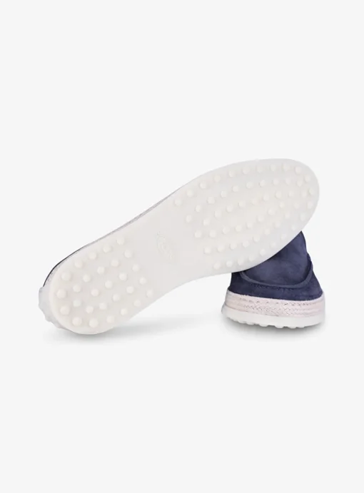 Loafer Gomma suede marine | DELSCHER. Fashion