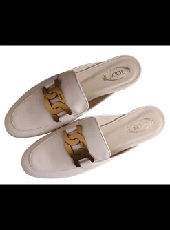 Loafer slide offwhite logo | DELSCHER. Fashion
