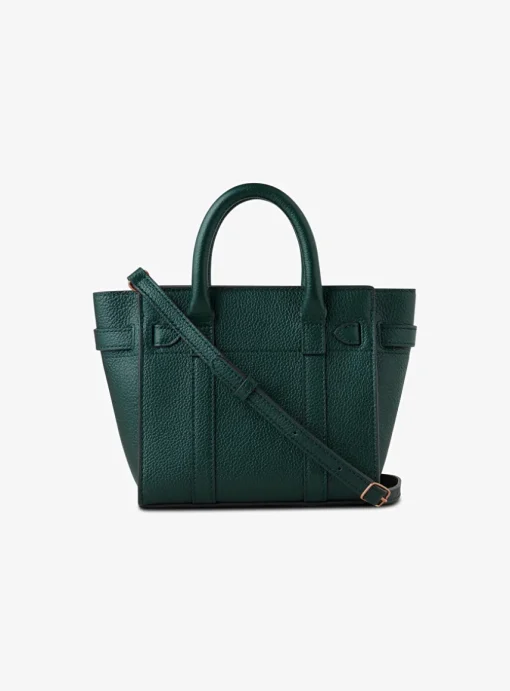 Micro zipped bayswater Mulberry green | DELSCHER. Fashion