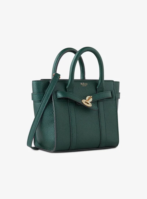 Micro zipped bayswater Mulberry green | DELSCHER. Fashion