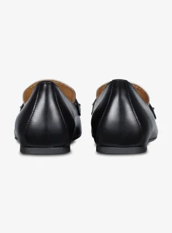 Mocassin loafer zwart wit | DELSCHER. Fashion