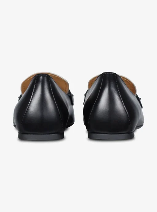 Mocassin loafer zwart wit | DELSCHER. Fashion