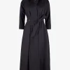 Overhemd jurk zwart | DELSCHER. Fashion