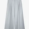 Pantalon bandplooi lichtgrijs | DELSCHER. Fashion