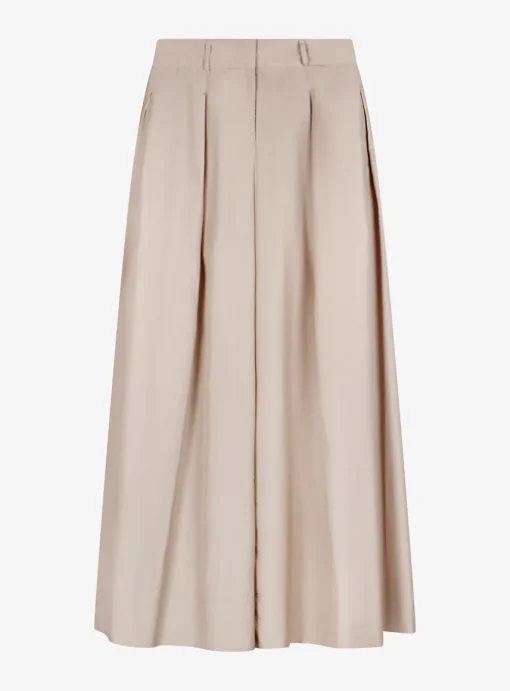 Pantalon beige extra wide leg | DELSCHER. Fashion