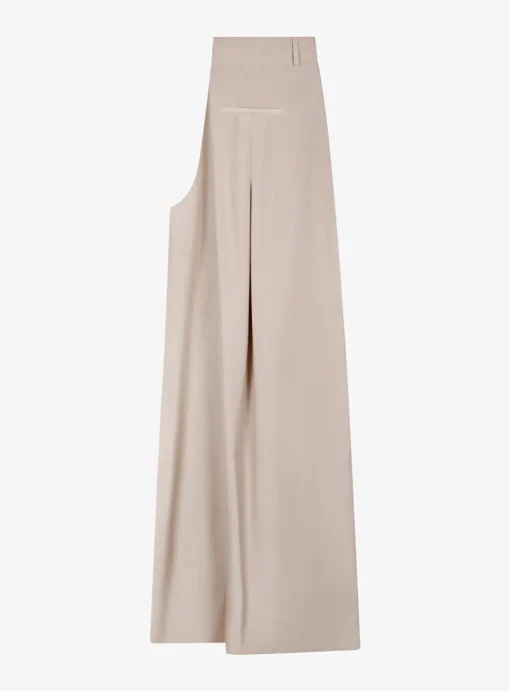 Pantalon beige extra wide leg | DELSCHER. Fashion
