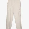 Pantalon cargo offwhite | DELSCHER. Fashion