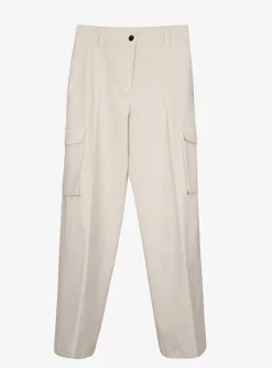 Pantalon cargo offwhite | DELSCHER. Fashion