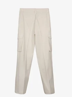 Pantalon cargo offwhite | DELSCHER. Fashion